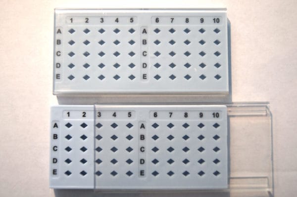 Grid storage box for 50 TEM grids full antistatic material