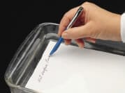Wet Surface Pen Writes on Wet Surfaces or Underwater