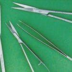 kit 3 scissors + 1 clamp dissection