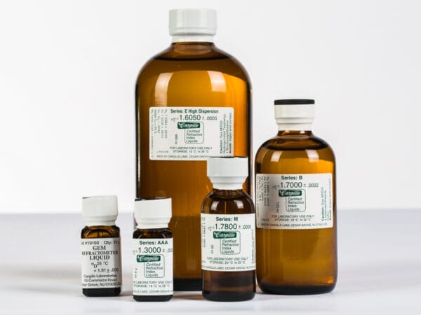 Serie E high dispersion refractive index liquids
