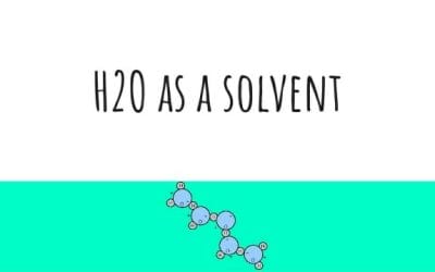water is the first solvent, but what water are we talking?