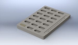 EM flat mold reusable, big cavity size with notch flat mold reusable, big cavity size with notch