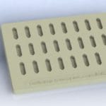 EM flat mold reusable, small cavity size with notch
