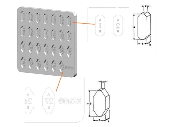 Silicon mold reusable, 2 cavity sizes