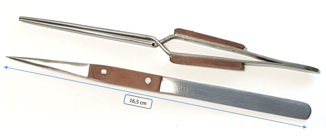 2 pinces négatives avec isolation en bois