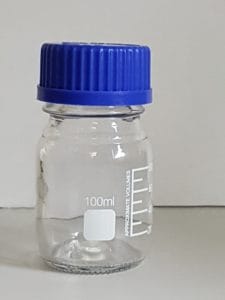 Flacon Col à Vis GL45 Gradué en verre 100 ml