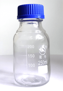 Flacon Col à Vis GL45 Gradué en verre 250 ml