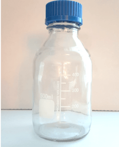 Flacon Col à Vis GL45 Gradué en verre 500 ml
