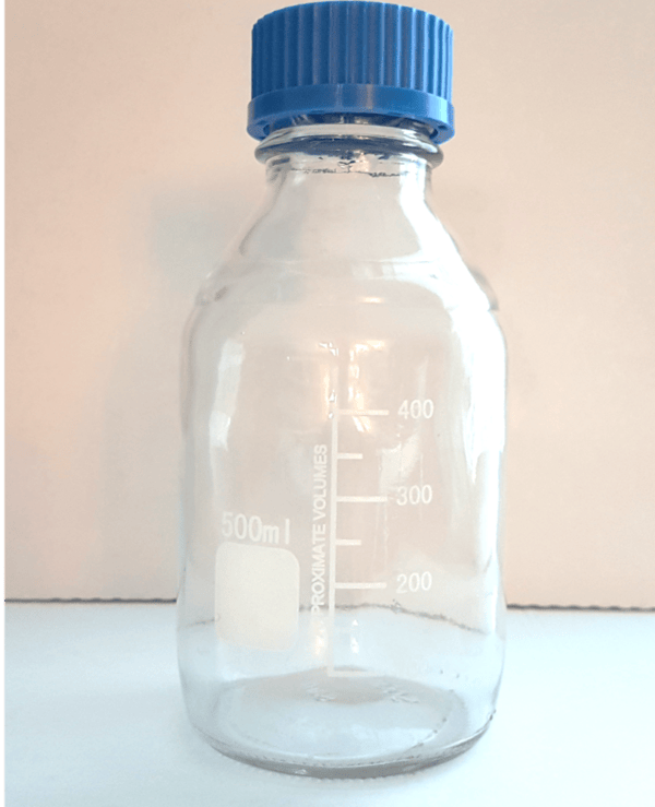 Flacon Col à Vis GL45 Gradué en verre 500 ml