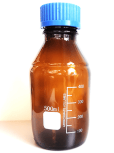 Flacon Col à Vis GL45 Gradué en verre 500 ml
