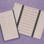 classeur rangement 20 lames en carton