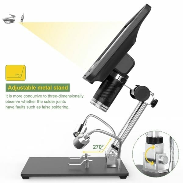 Microscope à écran LCD réglable de 8.5 pouces – Image 3