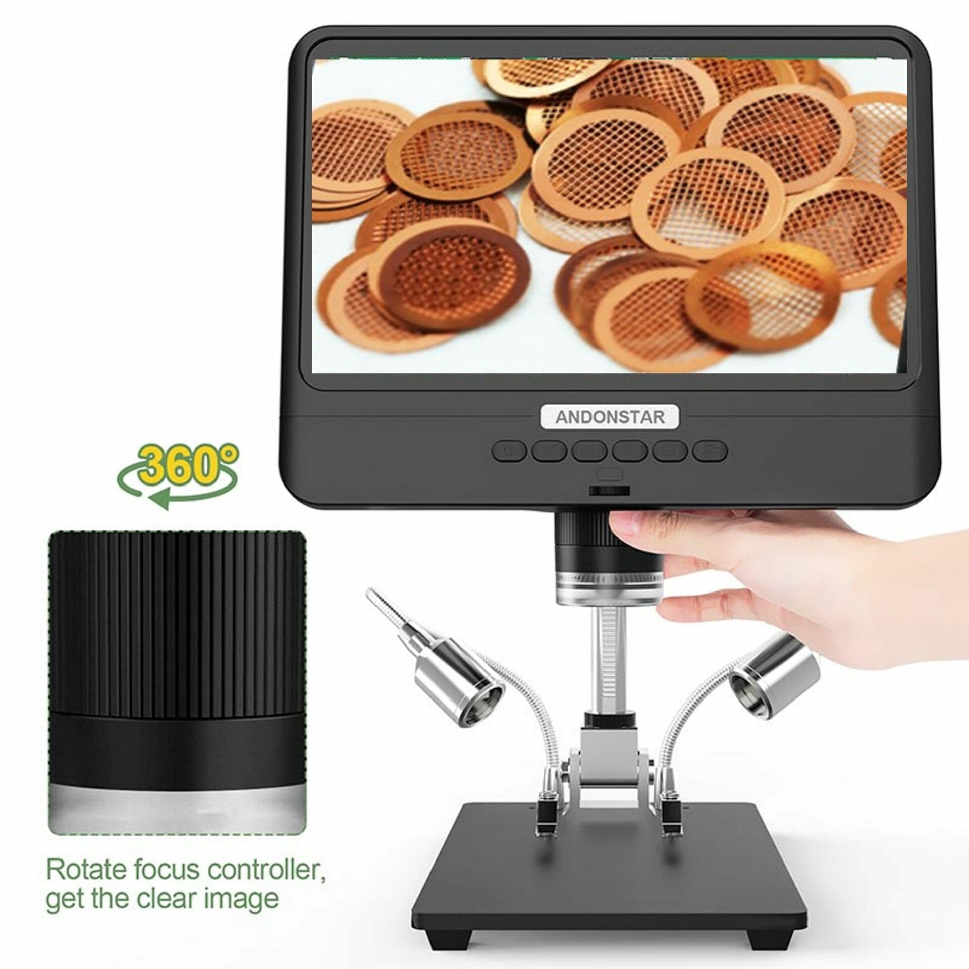 Microscope à écran LCD réglable de 8.5 pouces