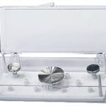 EM-Tec SB11 medium size clear styrene box for 11 standard Ø12.7mm SEM pin stubs