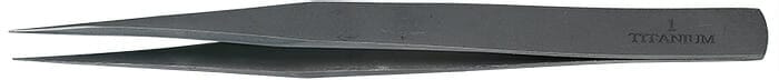 Value-Tec 1.TT fine titanium tweezers, style 1, strong fine tips